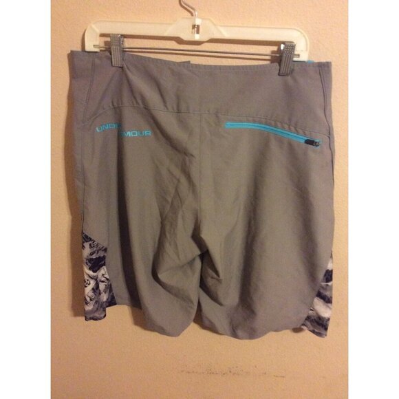 Men UNDER ARMOUR Men's Sz 32 MTN Breaker Board Shorts Trunks Gray - Picture 4 of 9
